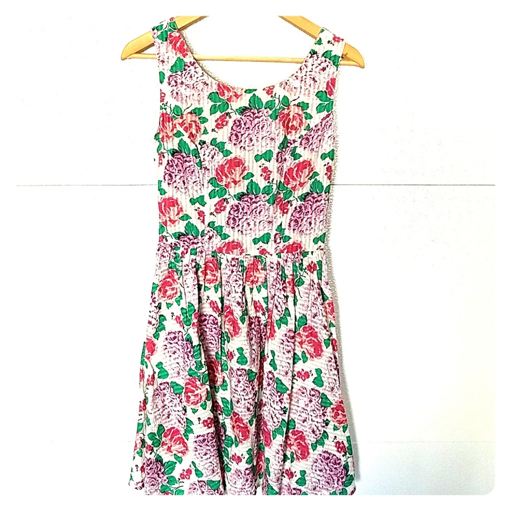 Topshop flowered dress as with free scarf!